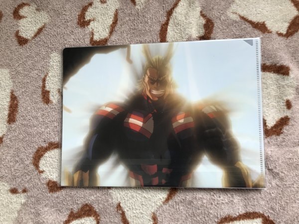 d094クリアファイル 僕のヒーローアカデミア ヒーロープラザ特典 オールマイト 場面写拍卖