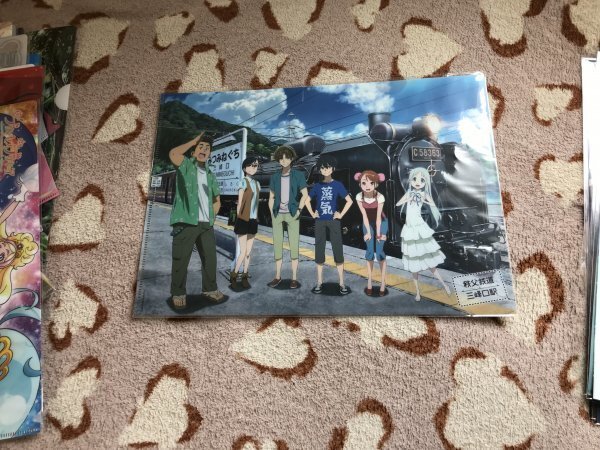 d098クリアファイル あの日見た花の名前を僕達はまだ知らない。 秩父限定 秩父鉄道拍卖