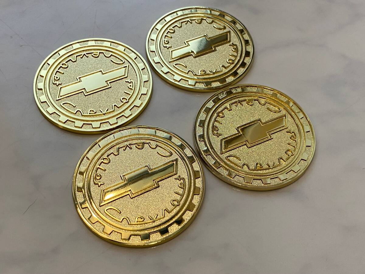 Chevrolet chips シボレーチップ メタルチップ ゴールド 57ミリ ゼニス デイトン ローライダー シボレー ボータイ インパラ拍卖