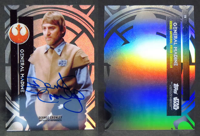 Star Wars High Tek スターウォーズ クリックス・メイディーン将軍 / デモート・クローリー サインカード拍卖