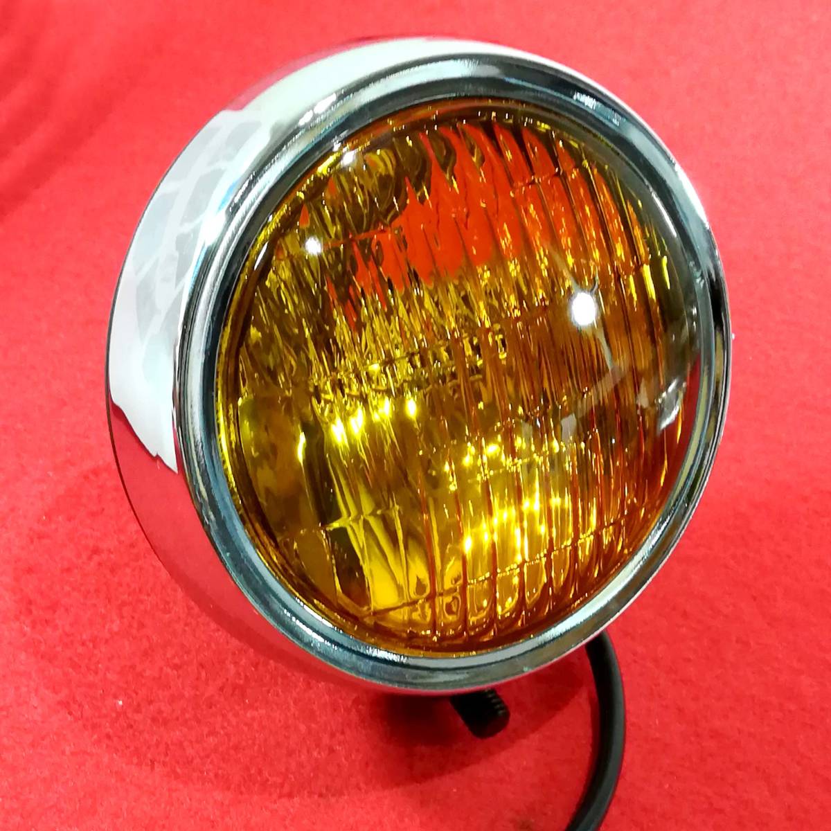 12V ヘッドライト スリムタイプ シールドビーム カスタム スポーツスター チョッパー ボバー ハーレー ショベル SR 3拍卖