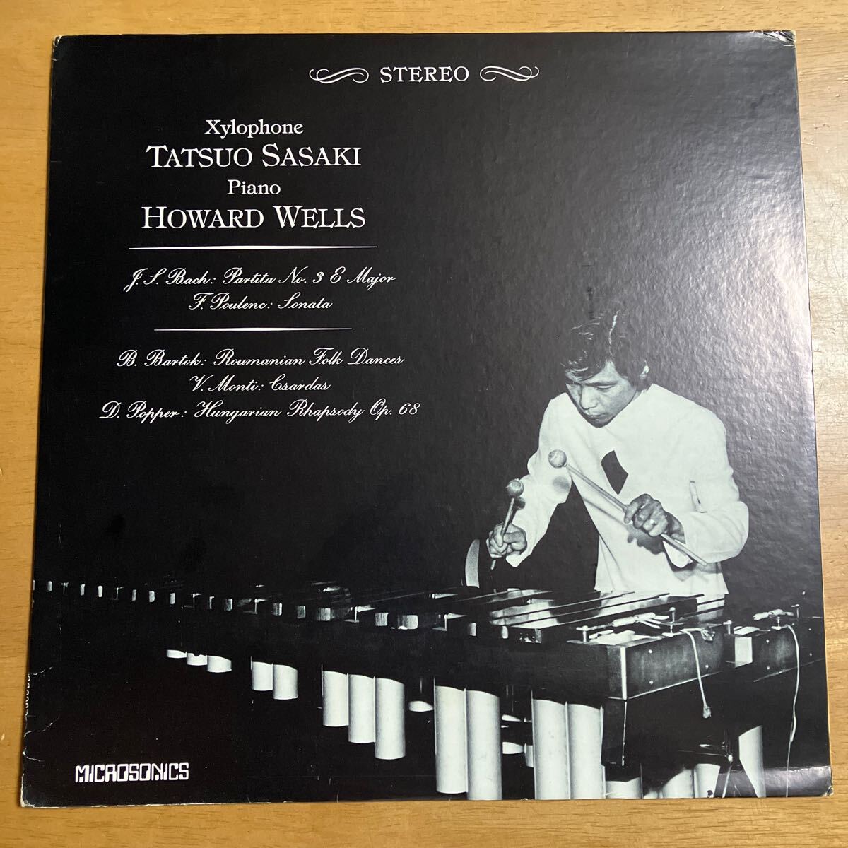 レコード TATSUO SASAKI 佐々木達夫 XYLOPHONE / HOWARD WELLS PIANO CG003 佐々木達夫 シロフォン 鍵盤打楽器 木琴 ジャケット傷みあり拍卖
