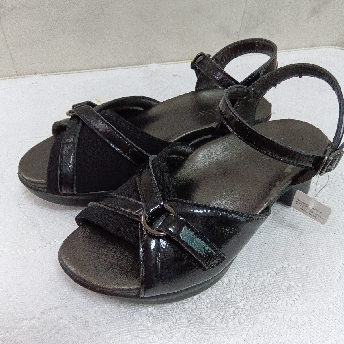 新品 未使用 アーチフィッター 母趾フィットクロス 407 サンダル ブラック S 22〜22.5センチ 外反母趾用拍卖