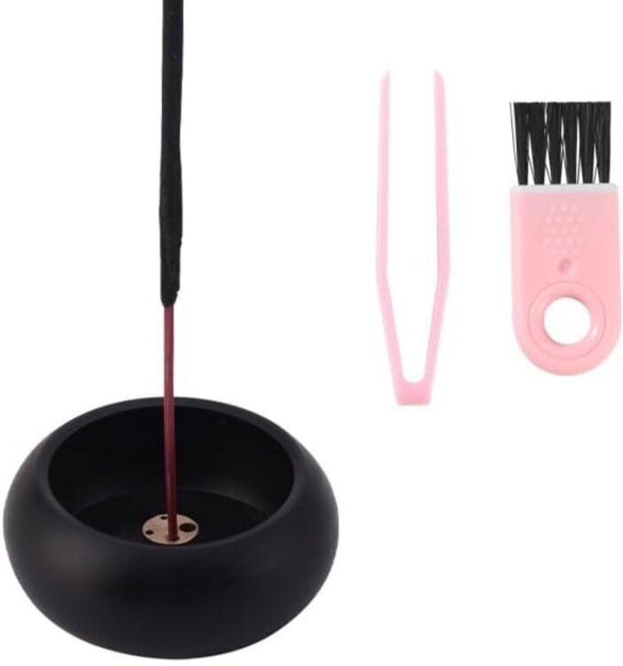 SNAZZOME 旅行用ガジェット、MINI(ポケット)線香バーナー、インセンスディフューザー(黒檀)拍卖