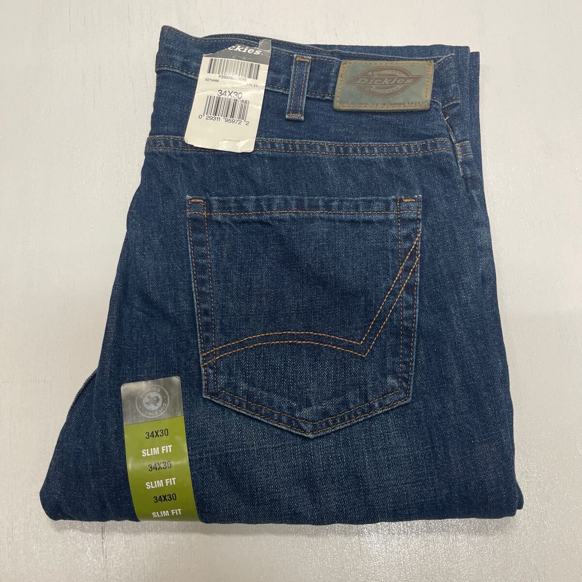 W34 IND ディッキーズ デニム スリムフィット テーパード 5ポケット USAモデル DICKIES ジーンズ 1拍卖