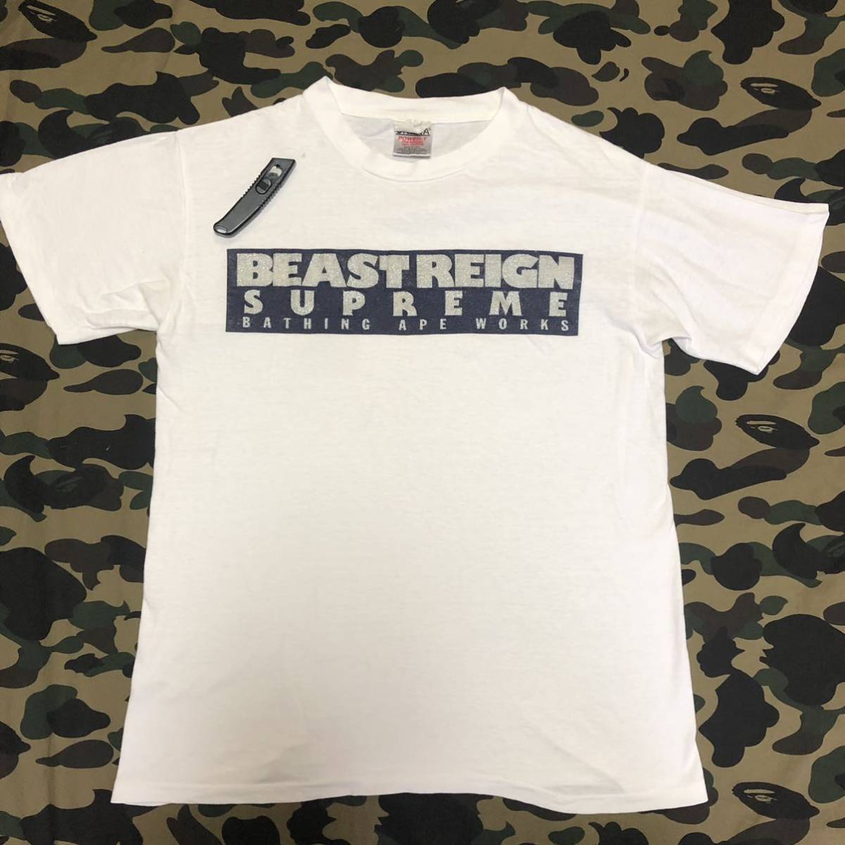 beast reign supreme tee エイプ BAPE A BATHING APE Tシャツ 初期 vintage ONEITA拍卖