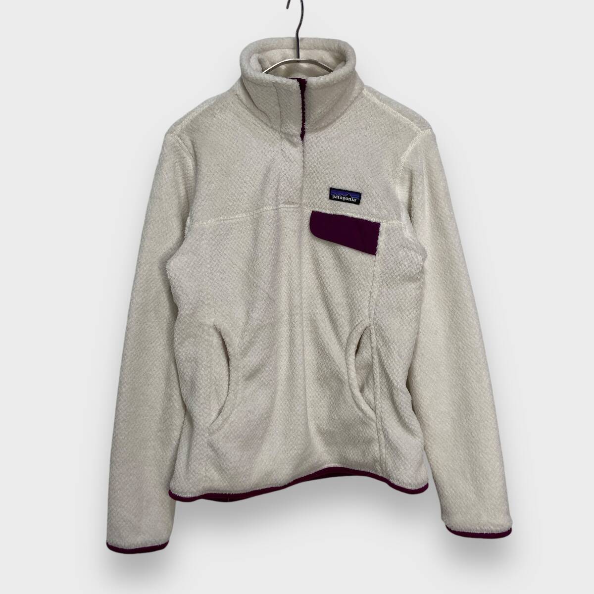 送料無料☆patagonia☆パタゴニア☆リツールフリーススナップT☆プルオーバー☆POLARTEC☆ホワイト☆レディースS☆I24M拍卖