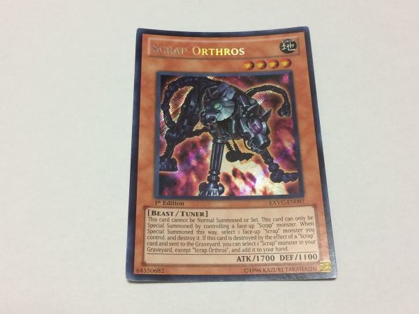 遊戯王 EXVC スクラップ・オルトロス 英語版 1st シークレット拍卖