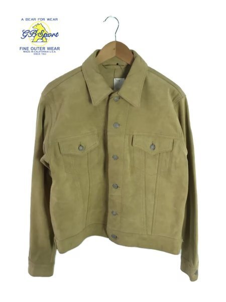 TK 別注 gb sports × ships スエード Gジャン USA製 レザージャケット ゴールデンベアー L リーバイス 3rd拍卖