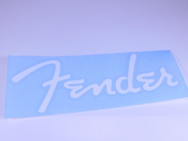 Fender ロゴ ステッカー スパゲッティ ホワイト 中 #USTICKER-FENSP-WHM拍卖