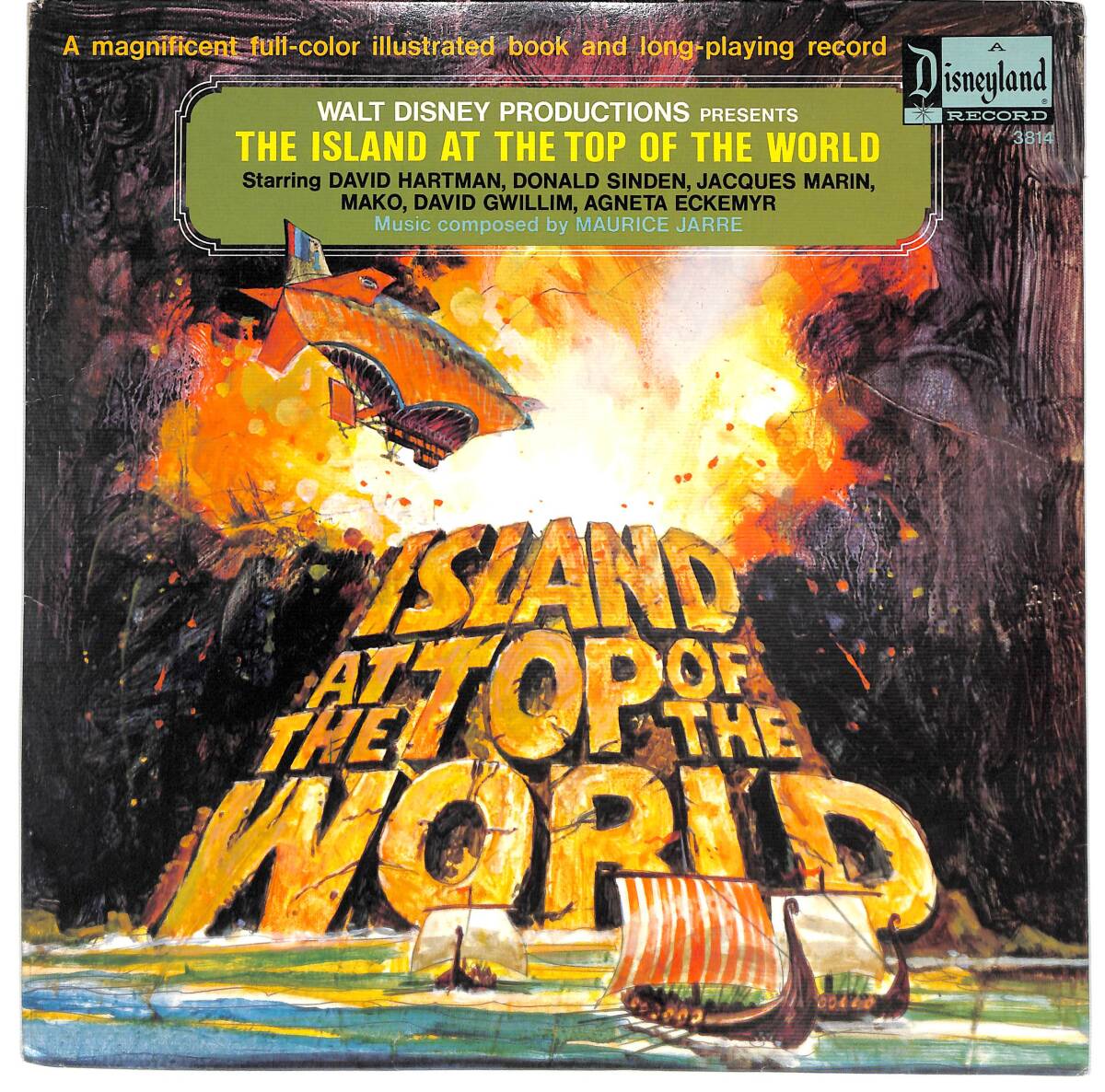 e6538/LP/米/OST/地球の頂上の島/The Island At The Top Of The World/モーリス・ジャール拍卖