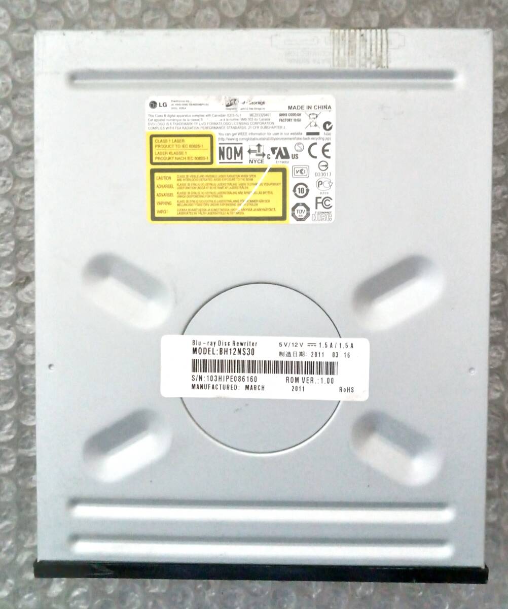 【中古パーツ】Data Storage blu-ray内蔵ブルーレイドライブ BH12NS30 SATA 5インチ■BD 2047-2拍卖