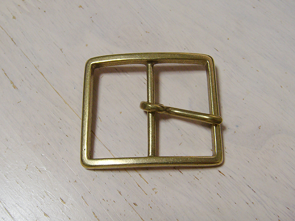 真鍮ブラスベルトバックル 5.3×4.6CM 4cm幅のベルトまでOK拍卖