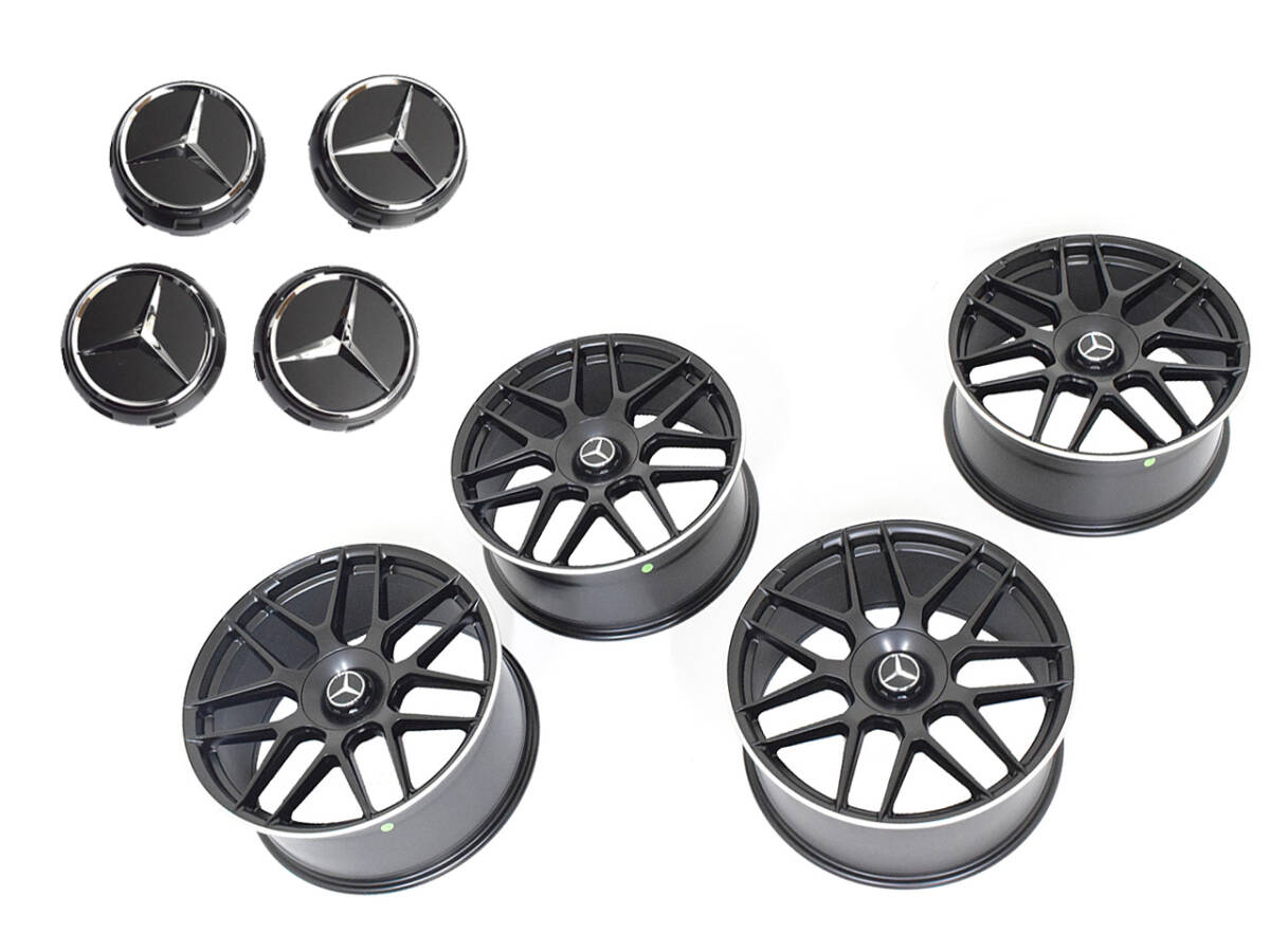 W205 W206 20インチ 8.5J 9.5J アルミ ホイール 1台 マットブラック マーク ET45 C11M ベンツ Cクラス 即納 カスタム 足回り 取付 セット拍卖
