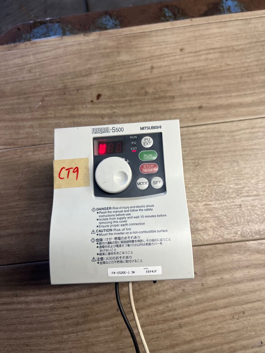 CT9 MITSUBISHI INVERTER FR-S520E-1.5K拍卖