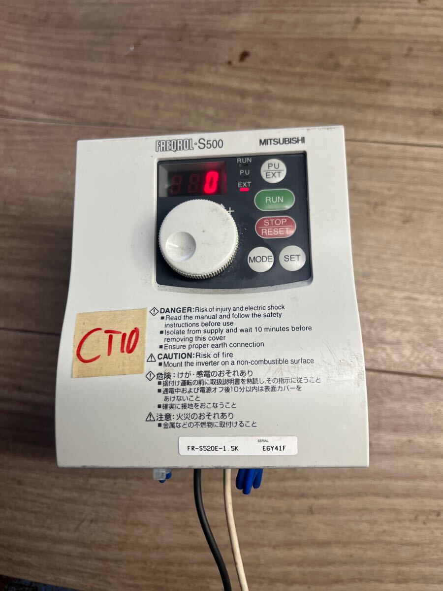 CT10 MITSUBISHI INVERTER FR-S520E-1.5K拍卖