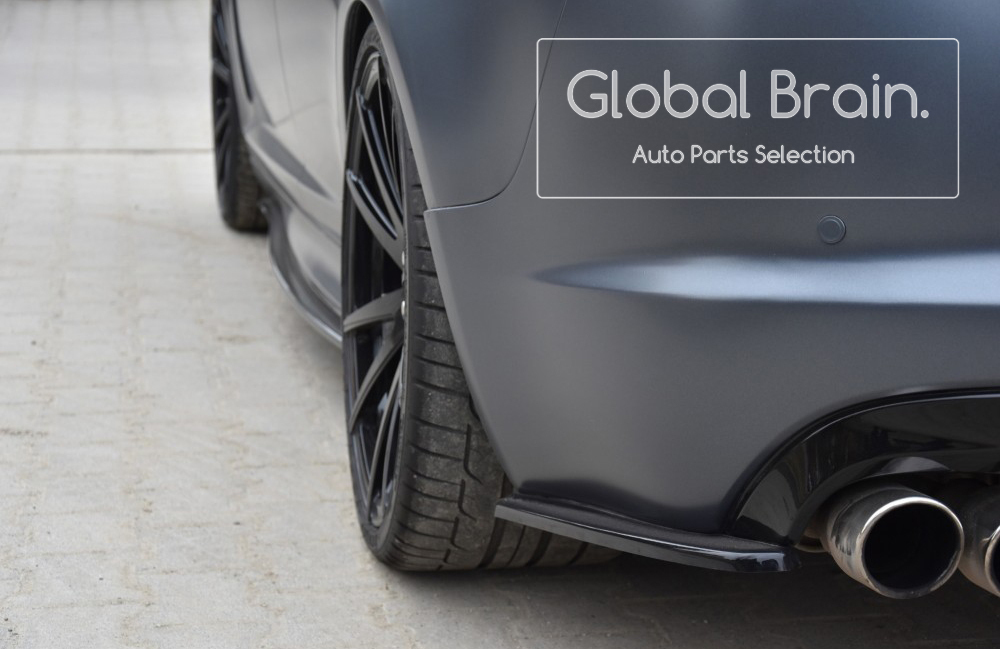 2007-2011 ジャガー XF-R XFR リア サイド スプリッター スパッツ / スポイラー バンパー アンダー ディフューザー拍卖