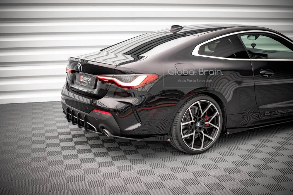 BMW 4シリーズ G22 Mスポーツ リア サイド スプリッタ―+ ウィングレット / スパッツ スポイラー バンパー バランス アンダー レーシング拍卖