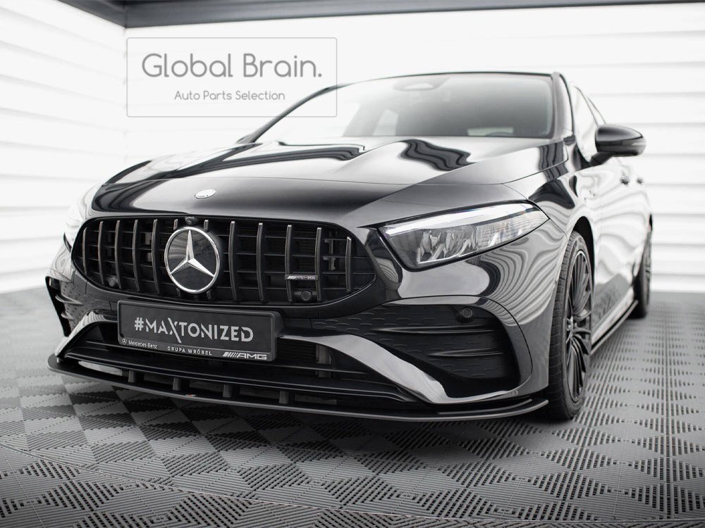メルセデスベンツ Aクラス W177 V177 A35 AMG 後期 フロント リップ スポイラー /スプリッタ― ディフューザー フラップ レーシング拍卖