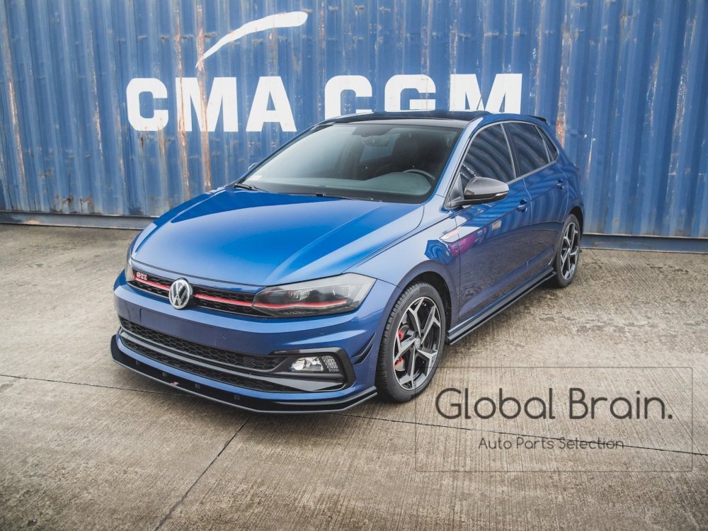 フォルクスワーゲン ポロ GTI AW フロント リップ スポイラー / スプリッタ― エプロン バンパー ディフューザー レーシング拍卖
