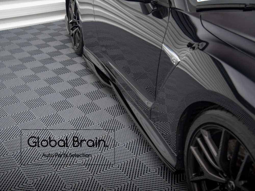 日産 GT-R GTR 後期 サイド スカート カバー スポイラー /サイド スプリッター ディフューザー アンダー ステップ カバー拍卖