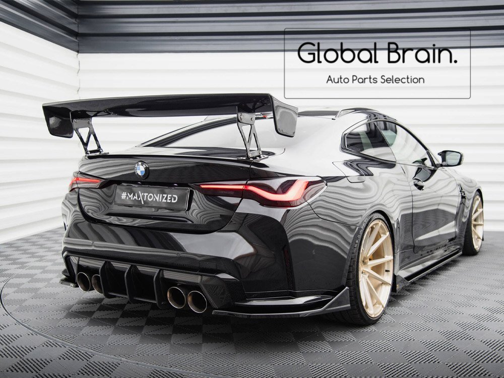BMW M4 G82 リア サイド スプリッター V4/ リア スパッツ バンパー トリム アンダー スポイラー カバー カナード拍卖