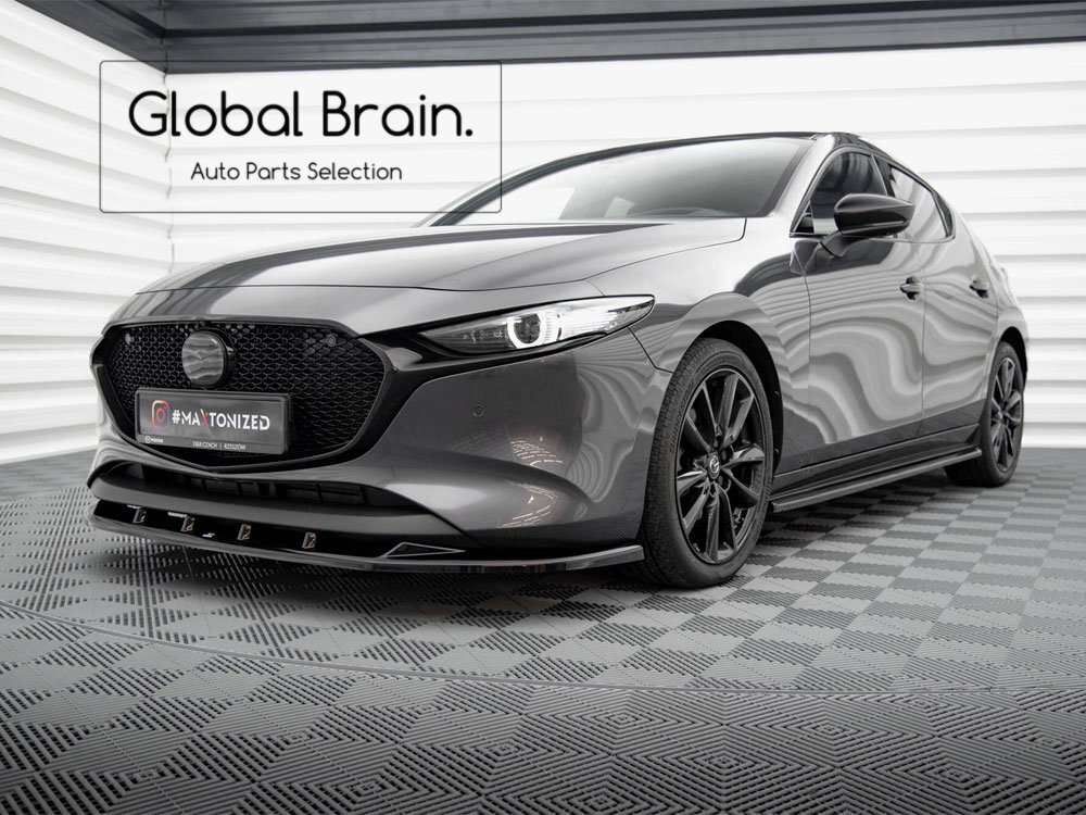 マツダ3 MAZDA3 ファストバック サイド スカート カバー スポイラー /サイド スプリッター ディフューザー バンパー スカート拍卖