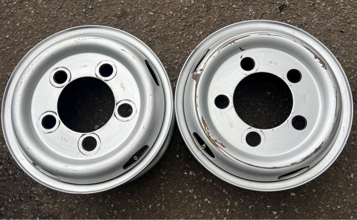 スチールホイール チューブレス TOPY製 16×5.5K ハブ径146 ボルト穴径32 2本セット拍卖