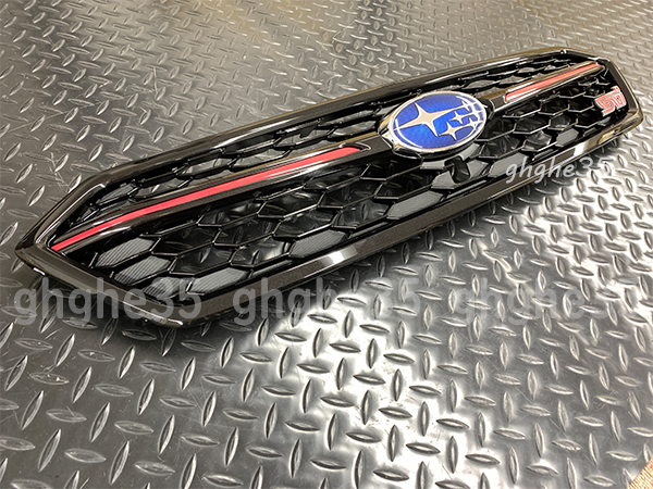 スバル 純正 WRX STI VAB EJ20 チェリー レッド モール エンブレム ファイナル エディション フロント グリル wrx 検 エアロ sti パーツ拍卖