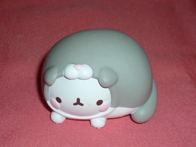 激レア!カワイイ♪ 韓国 人気キャラクター MOLANG モラン うさぎ ウサギ マスコットフィギュア ③丸くなったネコ拍卖