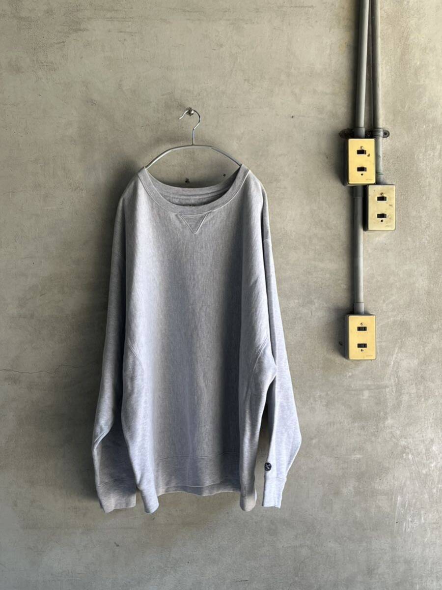 90s 90年代 GANDER ビッグサイズ 前V ガゼット レア グレー ビンテージ リバースウィーブ スウェット 霜降り トレーナー 無地 2XL XXL拍卖