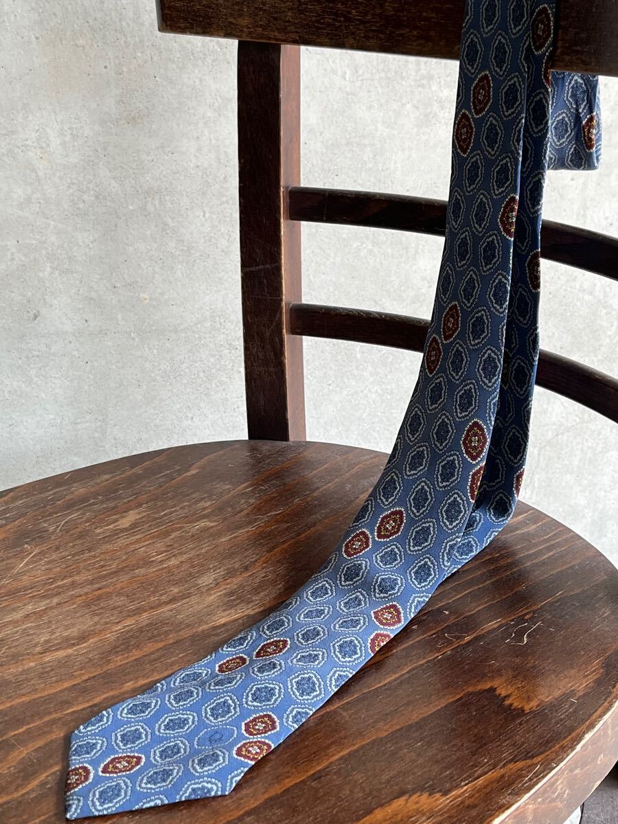 Vintage Christian Dior MONSIEUR ビンテージ クリスチャンディオール 総柄 ネクタイ レトロ 古着 ブランド フランス PARIS ヨーロッパ 拍卖