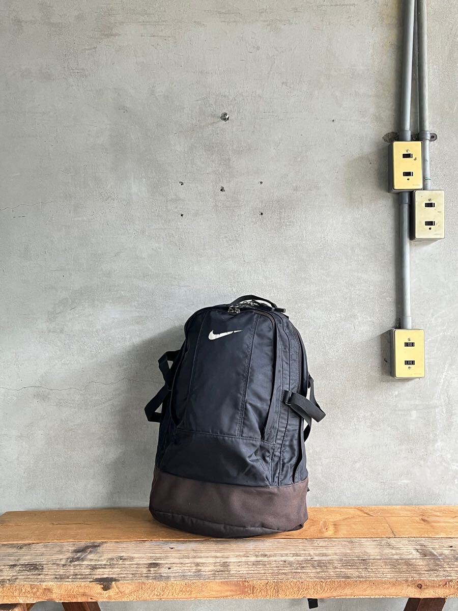 90s 90年代 00s 2000年代 ビンテージ NIKE ナイキ バックパック デイパック リュック ザック トレイル 登山 2トン 2トーン ブラック バッグ拍卖