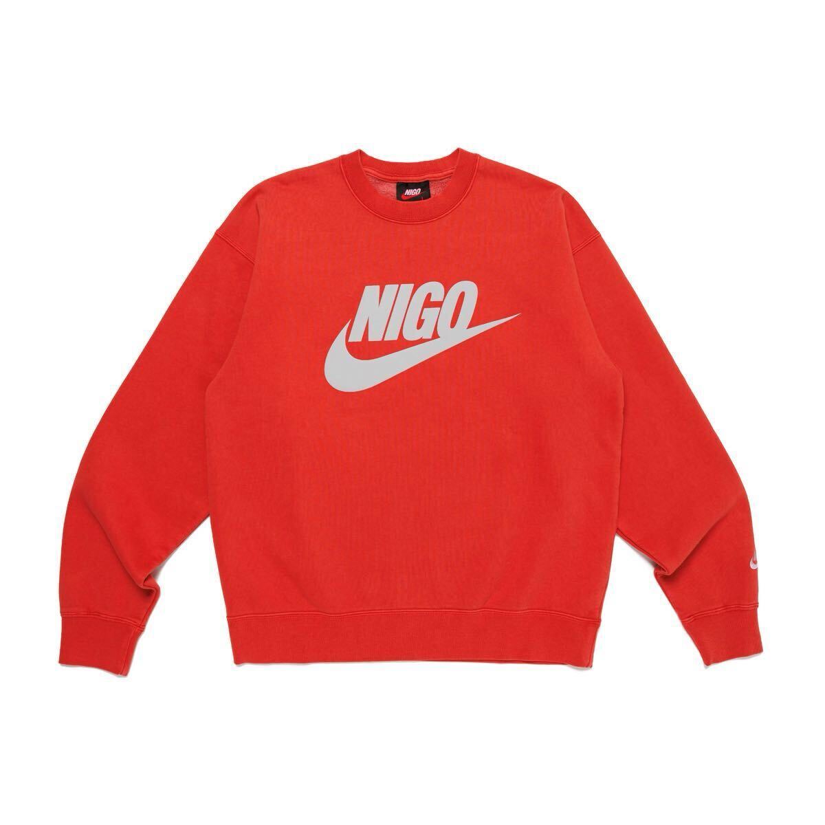 【新品未使用】 24AW 25 新品 HUMANMADE × NIKE ヒューマンメイド ナイキ NRG NIGO CREW FLC SWEATSHIRT スウェット RED レッド 赤色拍卖