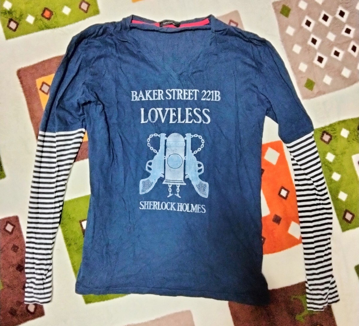 日本製 ラブレス LOVELESS カットソー Tシャツ ロンT イラスト 長袖拍卖