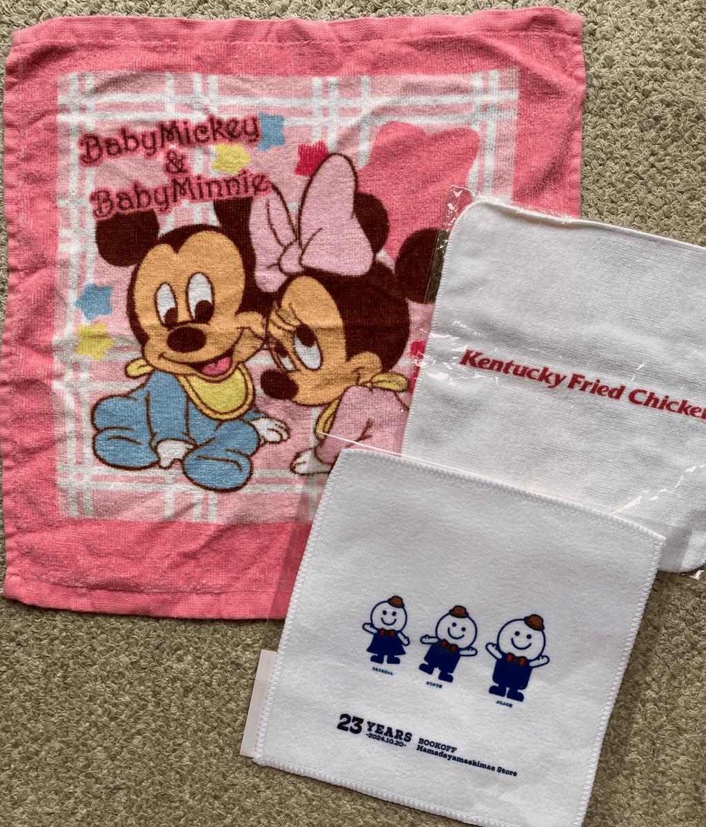 フェイスタオル:ディズニー・BookOff・KFC拍卖