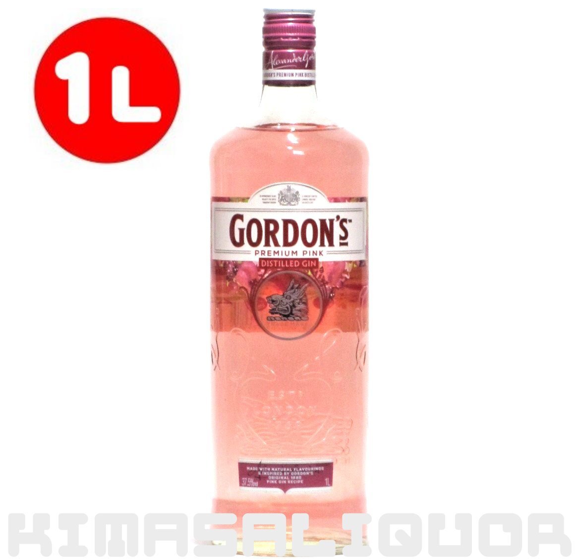 ゴードン ピンク ジン 並行品 37.5度 1000ml (1L)拍卖