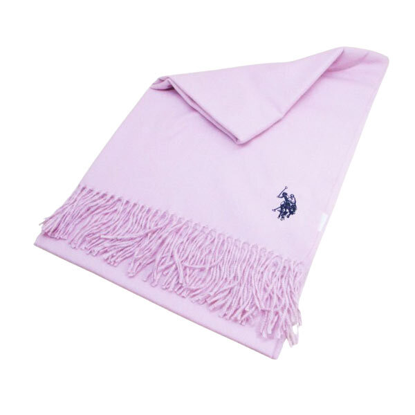 ストール マフラー ポリエステル80% レーヨン20% 220x70cm uspa2015-447949 ピンク U.S. POLO ASSN.(ユーエス ポロ アッスン)拍卖