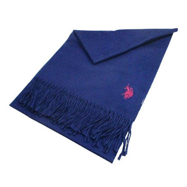 ストール ポリエステル80% レーヨン20% 220x70cm uspa2015-447666 ネイビー U.S. POLO ASSN.(ユーエス ポロ アッスン)/送料無料拍卖