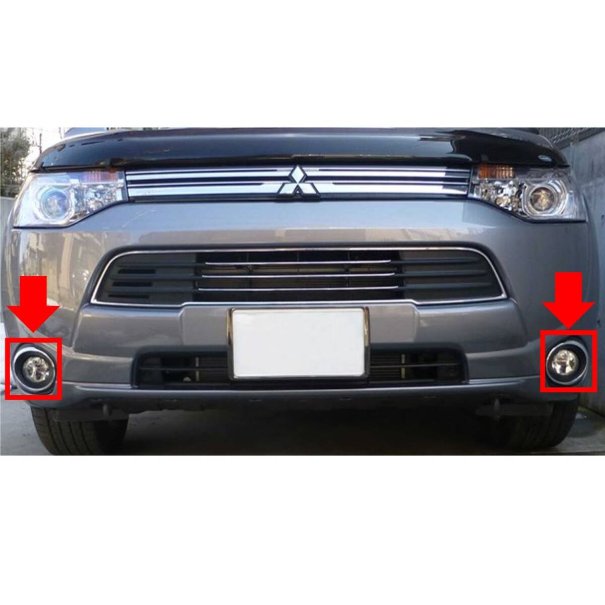 ●新品 未使用 純正部品 三菱自動車 アウトランダー PHEV BEZEL ASSY フォグカバー 左右セット リフレッシュ交換 在庫限り 希少 レア●拍卖