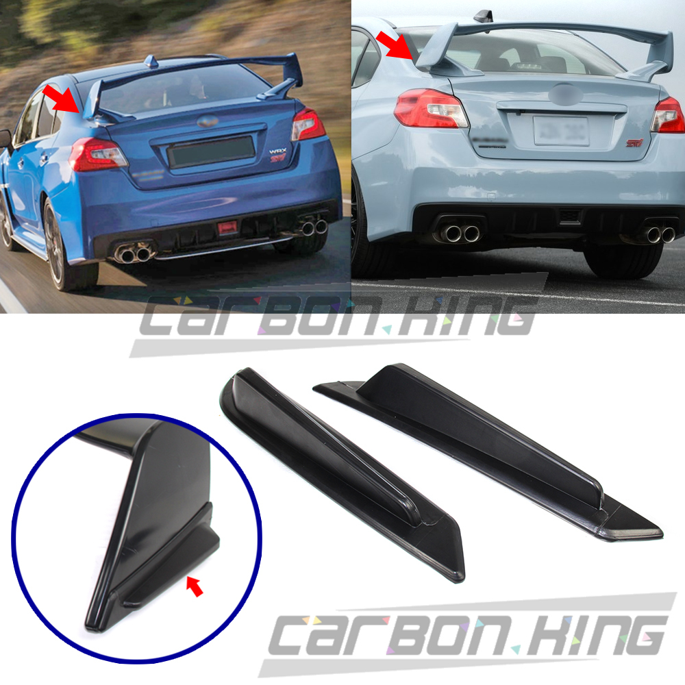*在庫有即発送* 2015-2021 スバル WRX STI VA系 セダン エアロ 未塗装の素地 STI仕様トランクスポイラー用 サイドフィンカバー ABSの材質拍卖