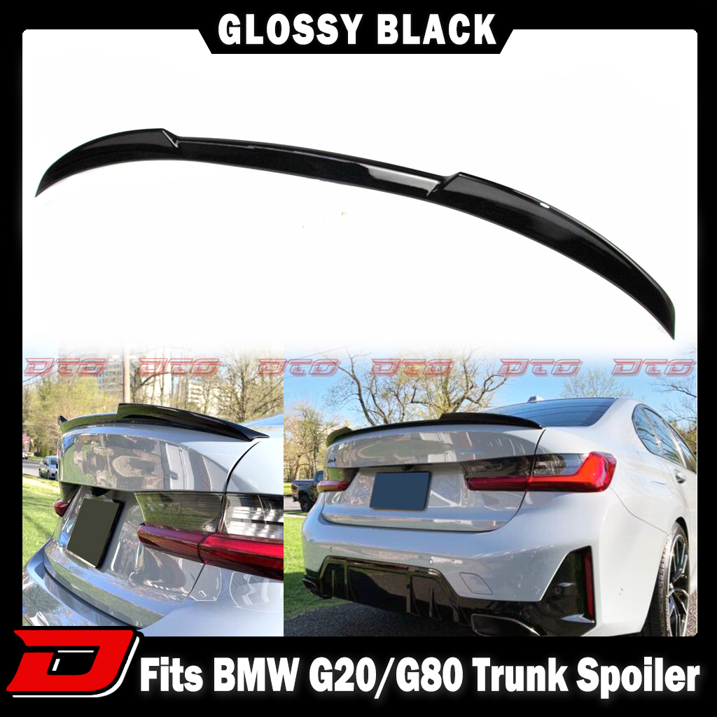 塗装込み 2019-2024 BMW 3シリーズ G20 セダン リアトランクスポイラー D TYPE ABSの材質 各純正色対応拍卖