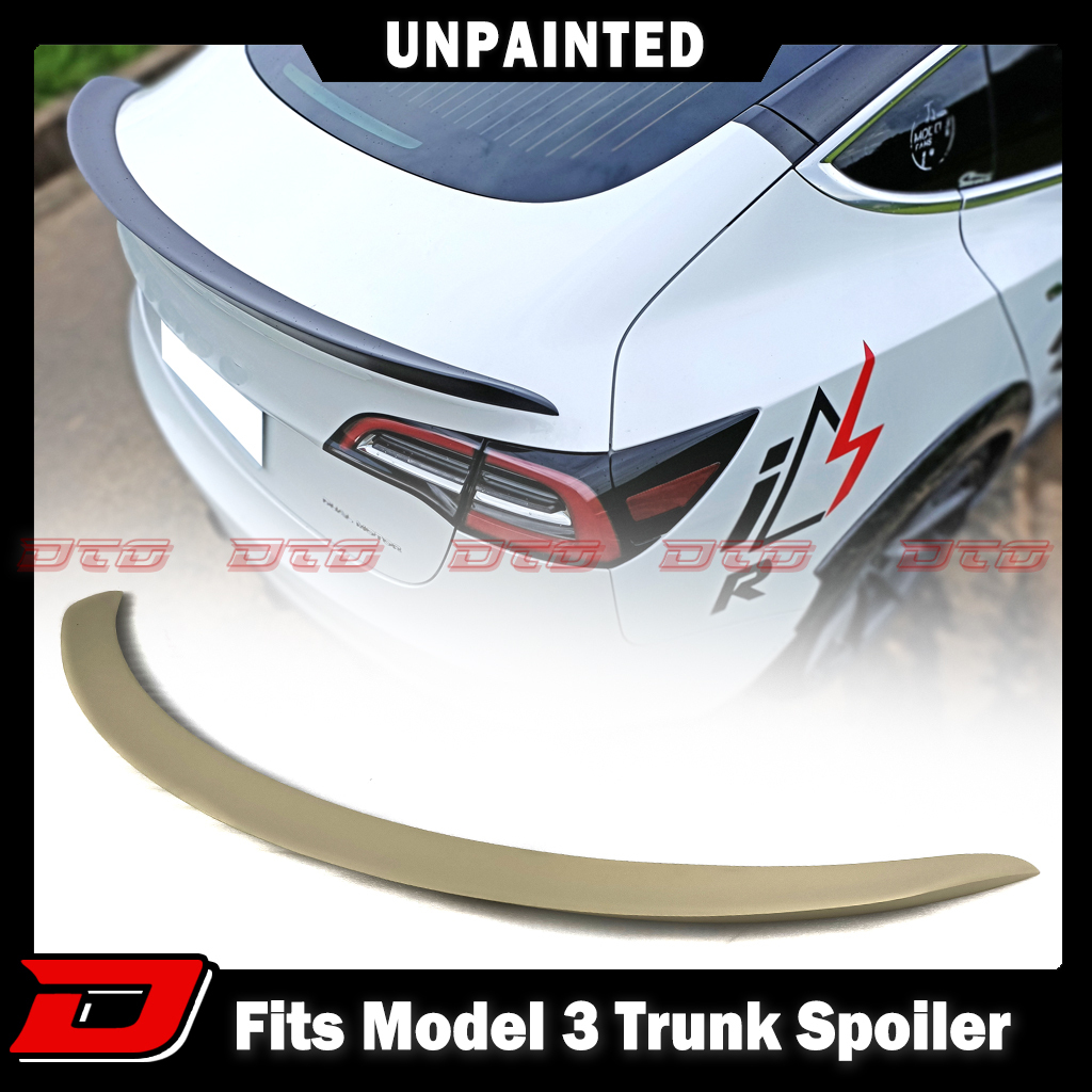 *在庫有即発送* 2017-2023 Tesla Model3 テスラ モデル3 エアロ 未塗装の素地 リアスポイラー トランクスポイラー A TYPE FRPの材質拍卖
