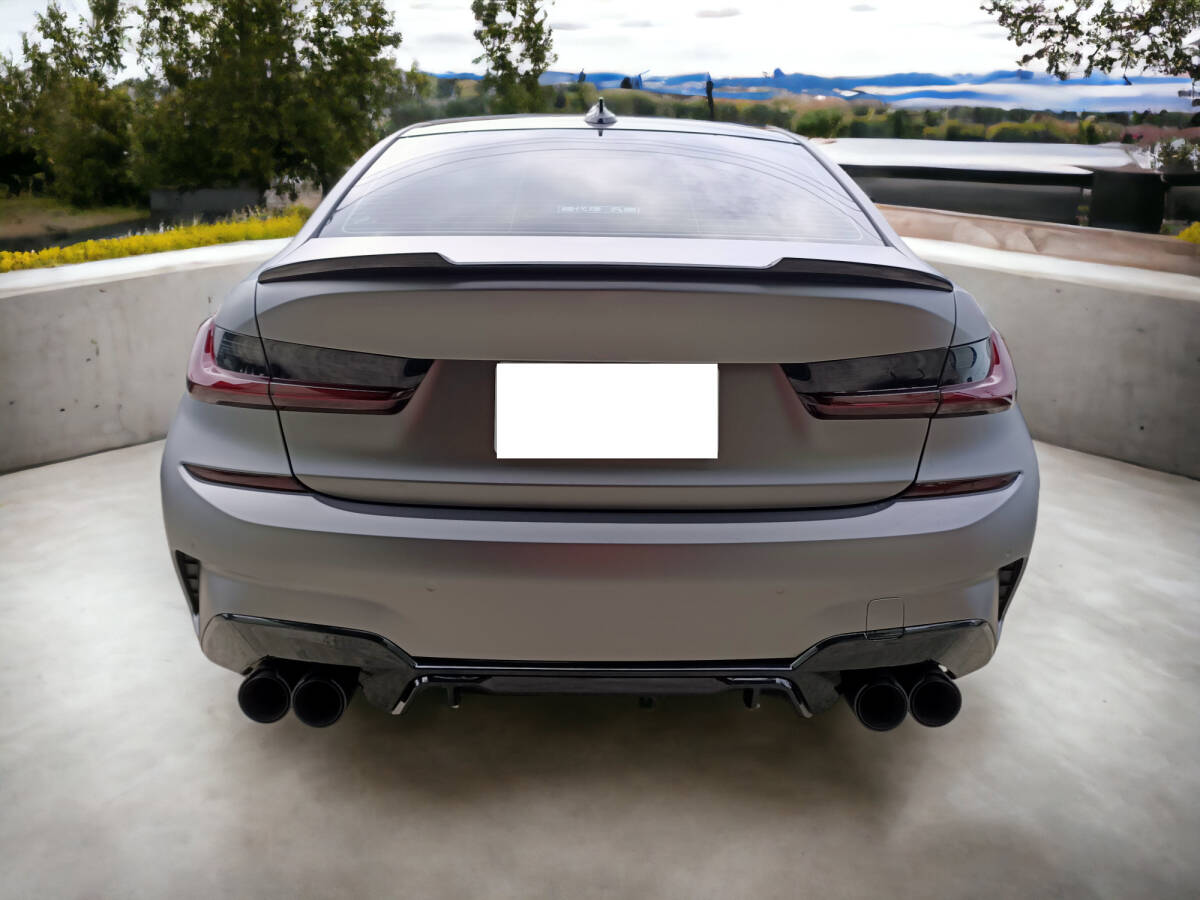 *在庫有即発送* 2019-2024 BMW 3シリーズ G20 セダン エアロ 未塗装の素地 リアスポイラー トランクスポイラー D TYPE ABSの材質拍卖