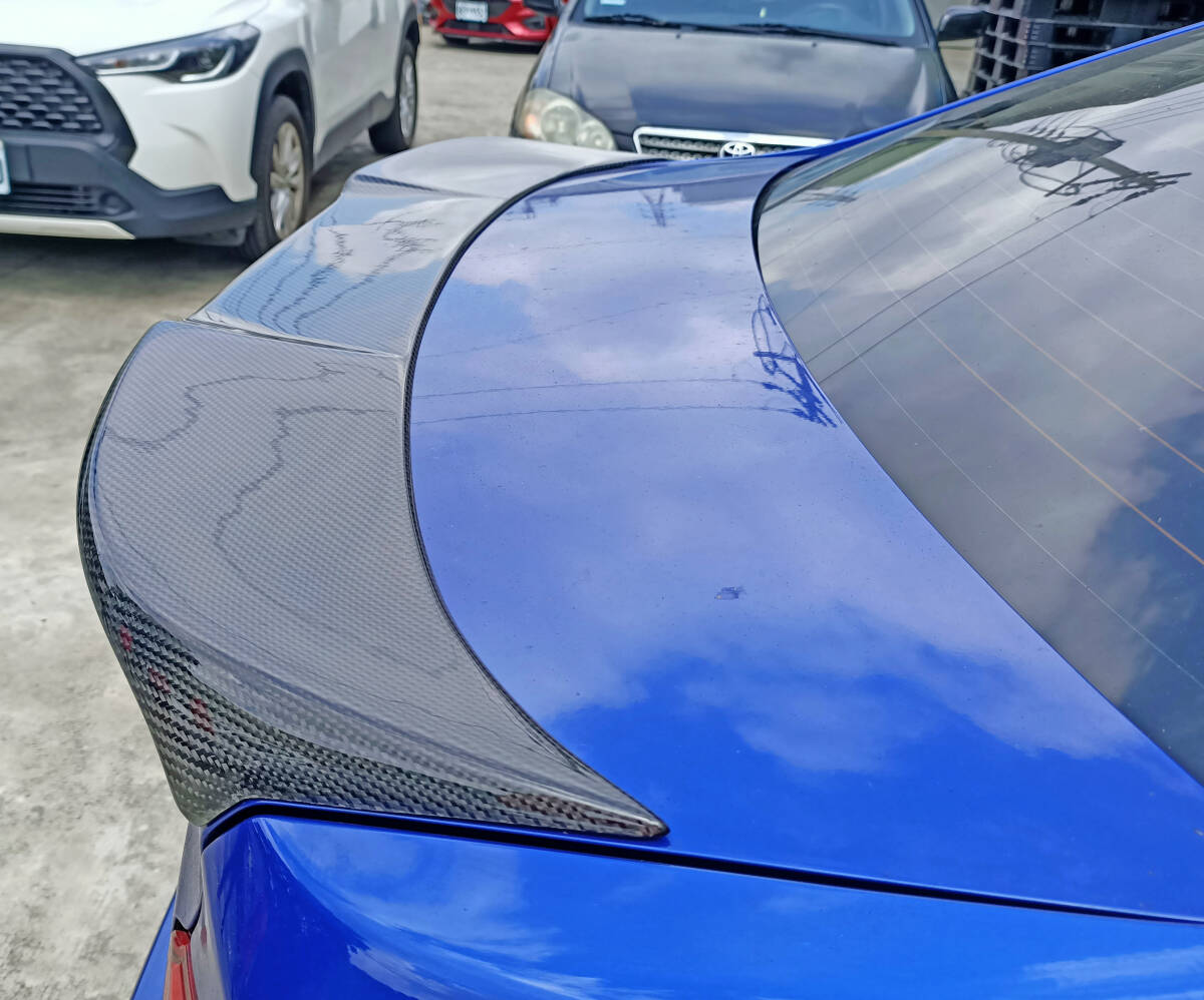 2015-2021 スバル WRX STI VA系 セダン 本物のカーボン T TYPE リアトランクスポイラー エアロ ウイング スポイラー拍卖