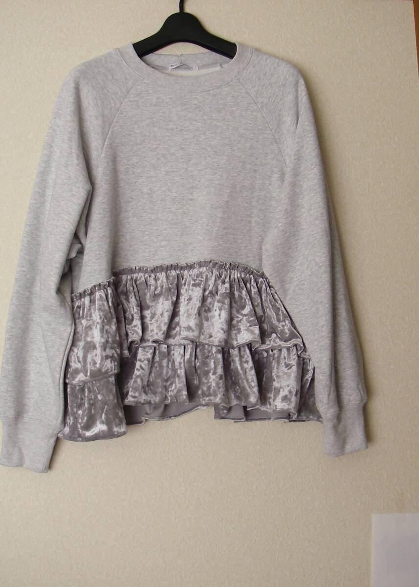 新品BEAUTY&YOUTH UNITED ARROWS   スウェット×ベロアティアード プルオーバー 拍卖