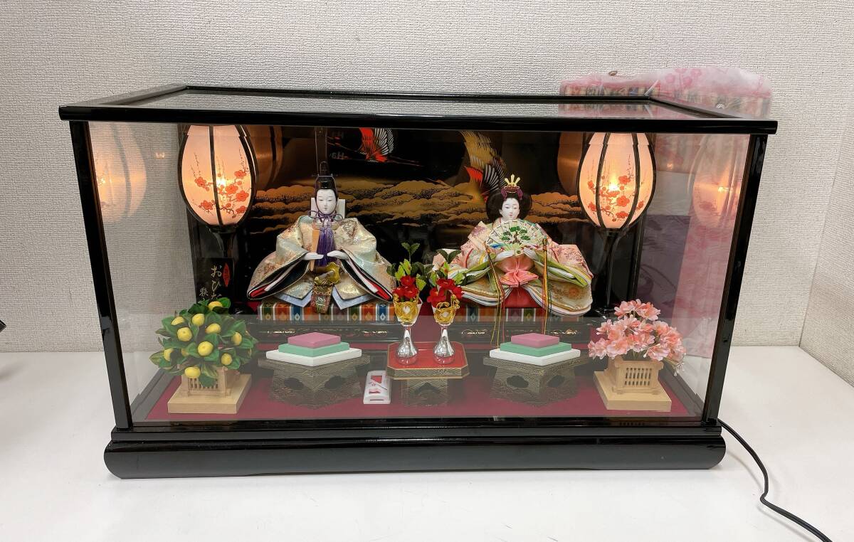 【雛人形★お雛様★芥子親王 №13】ガラスケース入/ひな人形/お内裏様/ひな祭り/お祝い/S610-260拍卖