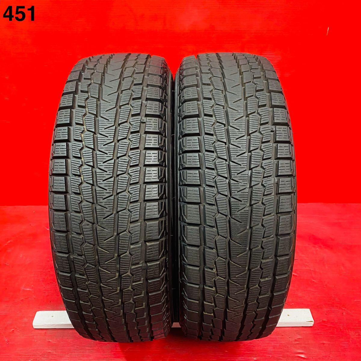 YOKOHAMA iceGUARD G075 225/65R17 外国産 2021年式 パンク修理なし ビード切れなし 汚れあり スタッドレスタイヤ 2本セット拍卖