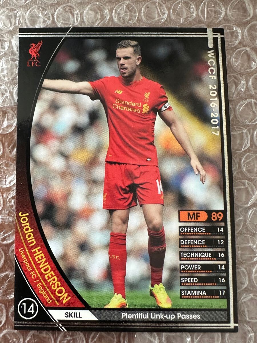 ◆WCCF 16-17 ジョーダン・ヘンダーソン Jordan Henderson リバプール所属 Liverpool England 041/389◆拍卖