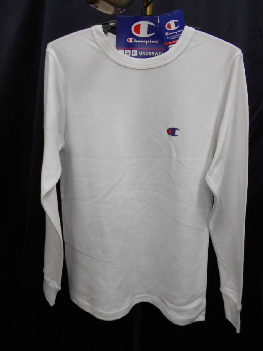 秋冬新品★Mサイズ★チャンピオン★クルーネックロングスリーブTシャツ【ホワイト】拍卖